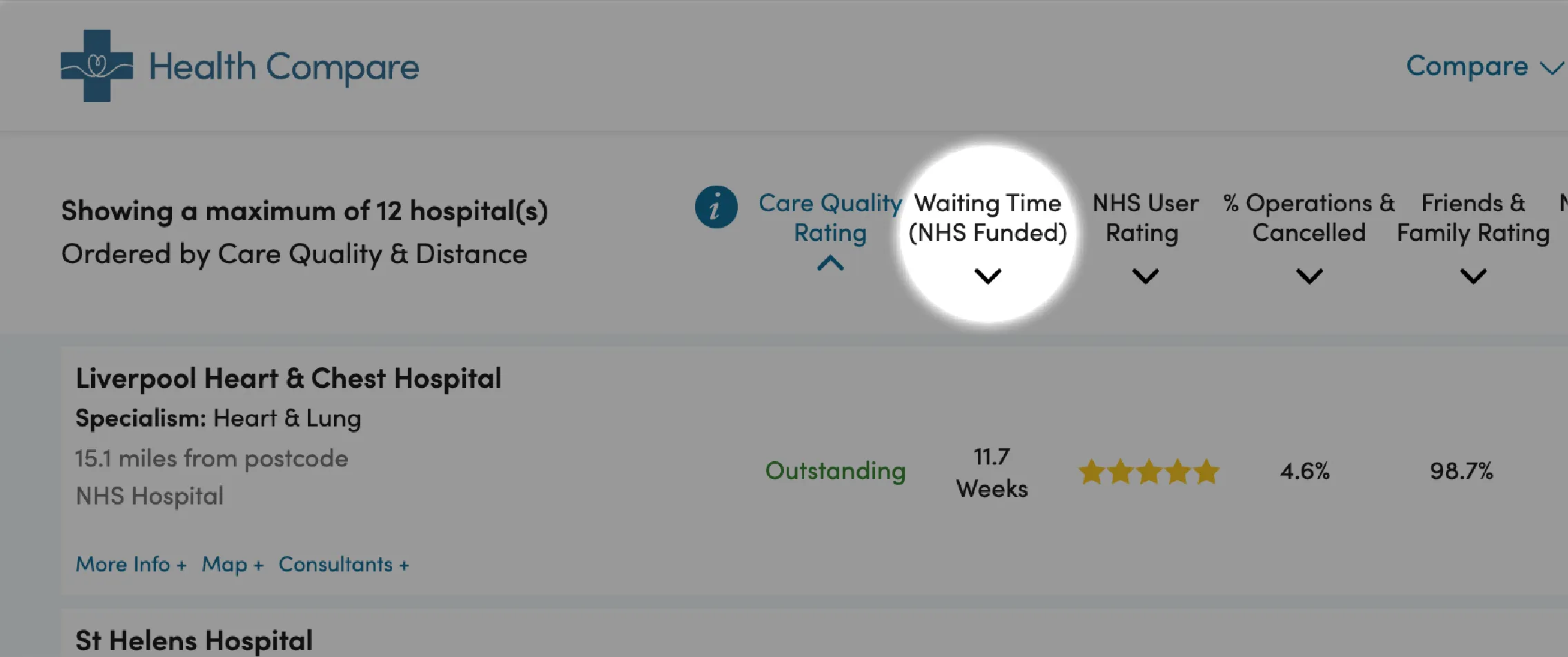 How to Use the Sort Function Rating Arrows